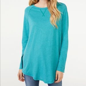 SCOOP Oversized Tunic with Snap Sleeves | Semi Sheer | Size Small | NWT